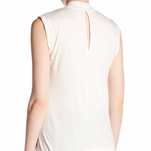 NWD $185 Rebecca Taylor Jersey Twisted Tank Top in Chalk-White‎ [SZ Small ] - Picture 8 of 8